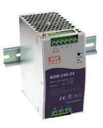 MeanWell 240W 24VDC 10A Geniş Giriş Ray Montaj Güç Kaynağı