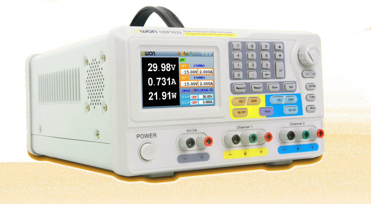 Owon ODP3032 30V/3A/ Programlanabilir 2 + 1 Kanal Lineer DC Güç Kaynağı