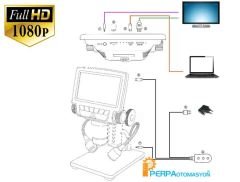 Uzaktan Kumandalı Full HD Dijital Mikroskop