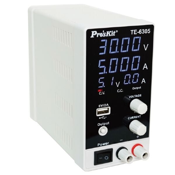 Proskit TE-6305 30V 5A Ayarlanabilir Dc Güç Kaynağı