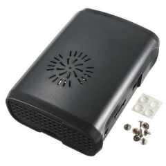 Raspberry Pi B+/2/3 Fanlı Siyah Kasa