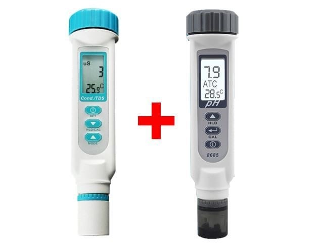 Su Kalitesi Ölçüm Cihazı Seti İletkenlik ve Ph