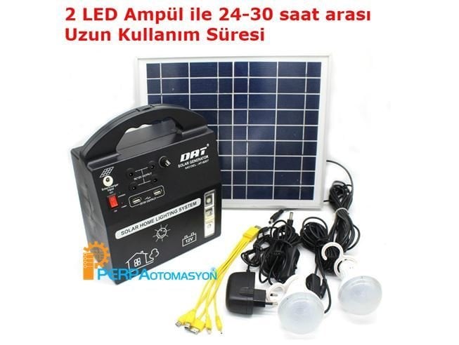 At-8207 Güneş Enerjili Led Aydınlatma Seti