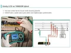 Kyoritsu KEW 6516BT Çok Fonksiyonlu Elektrik Tesisat Test Cihazı