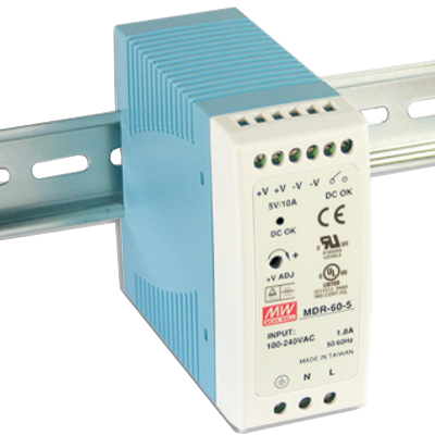 MeanWell 60W 24VDC 2.5A Ray Montaj Güç Kaynağı