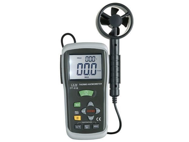 Cem DT-618 Hava Hızı ve Sıcaklık Ölçer Anemometre