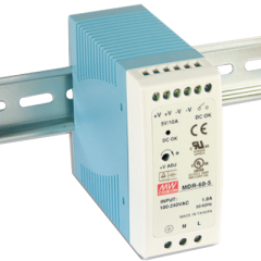 MeanWell 60W 12VDC 5A Ray Montaj Güç Kaynağı