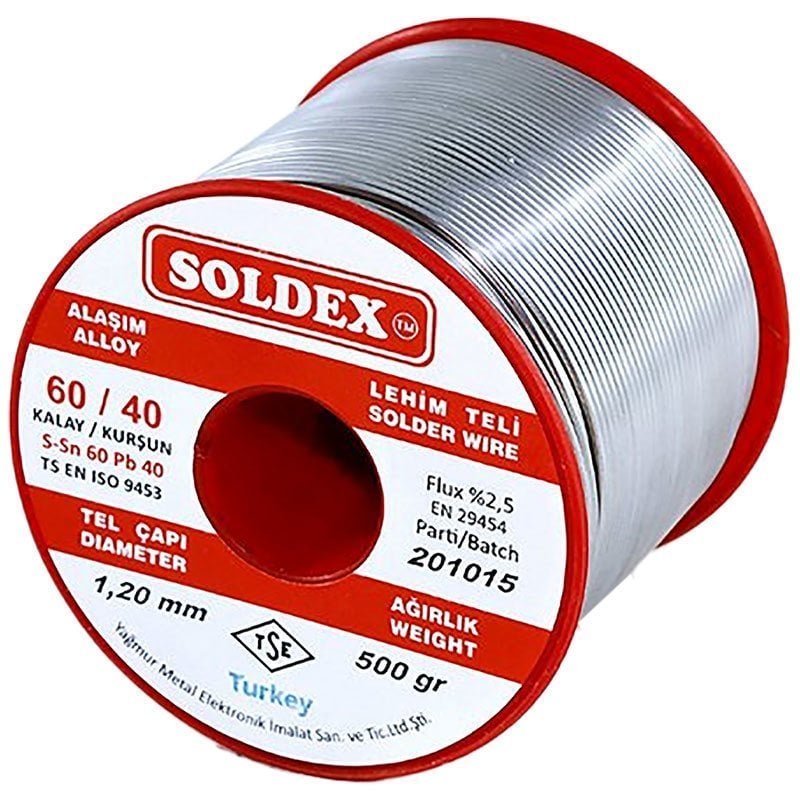 Soldex Sn60 Pb40 1,20mm 500Gr Lehim Teli