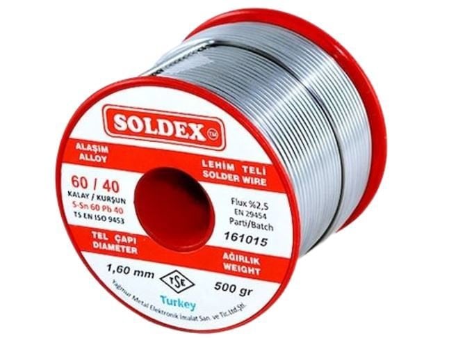 Soldex Sn60 Pb40 1,60mm 500Gr Lehim Teli