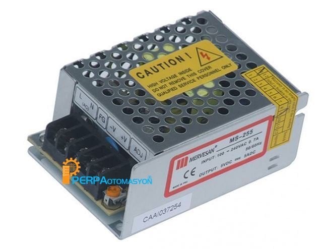 Mervesan 25W 5V 5A Metal Kasa Adaptör