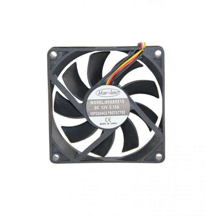 FAN 80X80X15 12V DC 3 KABLOLU