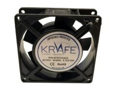 Krafe 92x92x25  220V  Ac Fan 3 Kablolu