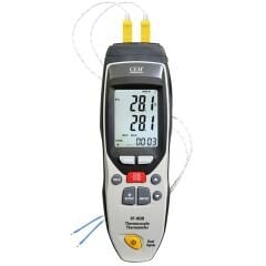 CEM DT-852B Dijital Çift Girişli Termokupl Termometre (Tip K ve J)