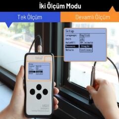 LS225 + N1500 Ultra İnce Kaplama Kalınlık Ölçüm Cihazı | Hassas
