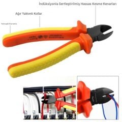 Proskit PM-917 VDE 1000V İzoleli Elektrikçi Yan Keski