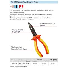 Proskit PM-919 VDE 1000V İzoleli Elektrikçi Kargaburun