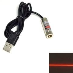 USB kablolu Çizgi Lazer Diyot 5mW 650nm