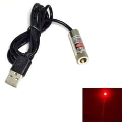 USB kablolu Nokta Lazer Diyot 5mW 650nm