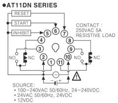 Autonics AT11DN Çok İşlevli Analog Zaman Rölesi