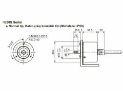 Autonics E50S8-100-3-T-24 Artırımlı Enkoder