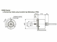 Autonics E50S8-1000-3-T-1  1000 Pulse Artırımlı Enkoder