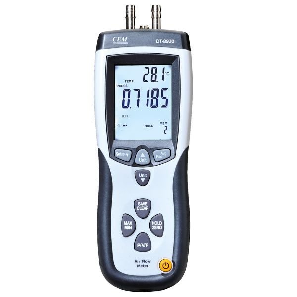 Cem DT-8920 Manometre Fark Basınç ve Akış Ölçer