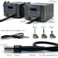 Quick 862DW+ 1000W Sıcak Hava Onarım İstasyonu