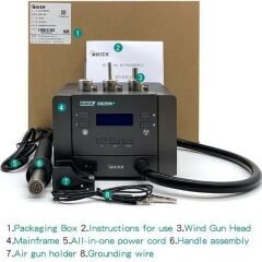 Quick 862DW+ 1000W Sıcak Hava Onarım İstasyonu