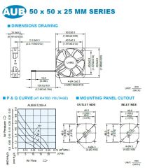 Delta 50x50x25 12V Dc Rulmanlı Fan