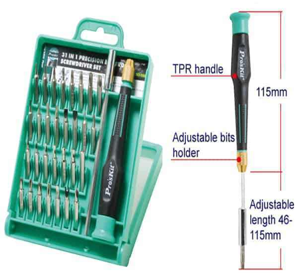 Proskit SD-9802 31 Parca Tornavida Seti