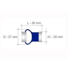 8-8mm Delik 36mm Uzunluk Esnek Kelebek Kaplin