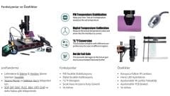 Yihua 1000B Infrared Sıcak Hava Rework BGA Onarım İstasyonu