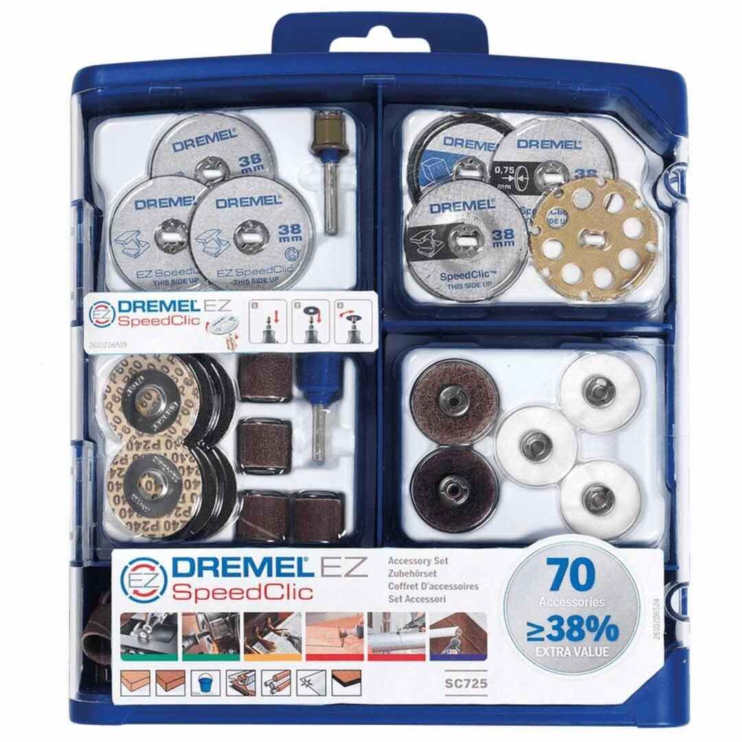 Dremel SC725 EZ SpeedClic Aksesuar Seti 70 Parça