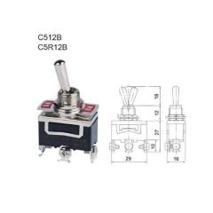 Cntd C5R12B On-On 3P Yaylı Toggle Switch