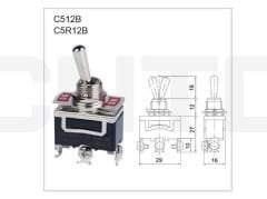 Cntd C512B On-On 3P Toggle Switch