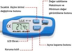 Cem DT 131 Daldırma Tipi Termometre