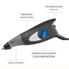 Dremel Engraver 290-1 Yazı Gravür Makinesi ve 910-3 Silikon Tabancası Seti