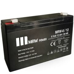 Mrw Power 6V 12AH Bakımsız Kuru Akü