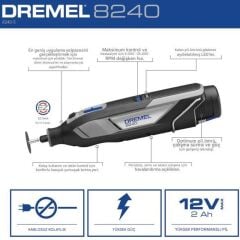 Dremel 8240-3/45 Çok Amaçlı Akülü El Motoru 45 Aksesuarlı