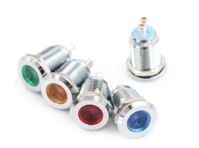 12mm IP67 Ledli Metal Sinyal Lambası