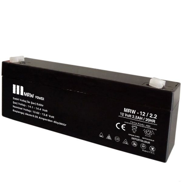 Mrw Power 12V 2.2AH Bakımsız Kuru Akü