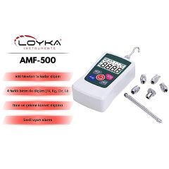 AMF-500 Dijital İtme Çekme Kuvveti Ölçer | 500 Newton | 0,1N | Tek Bağlantılı