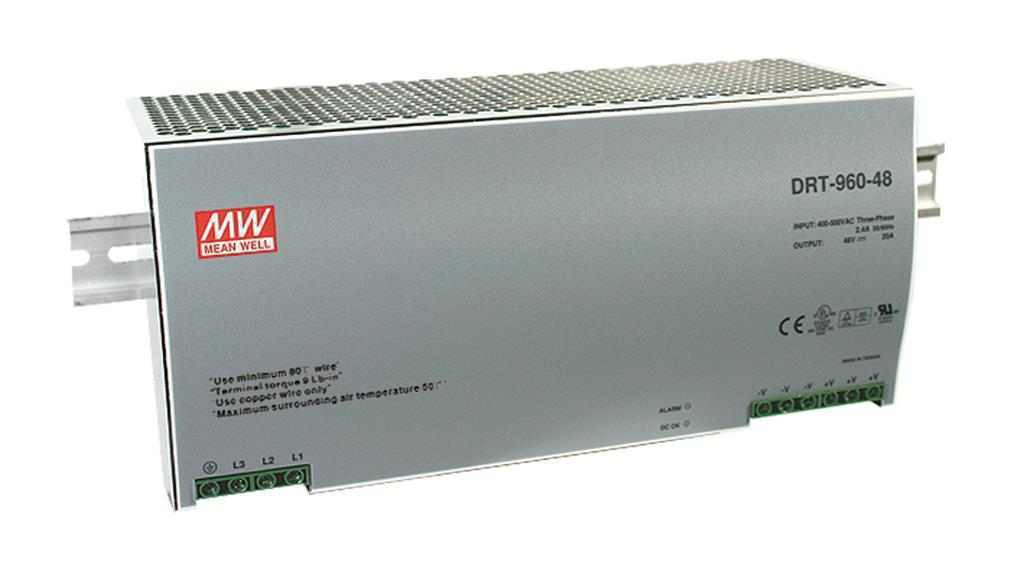 DRT-960-48 Üç Faz Endüstriyel Ray Montaj Güç Kaynağı