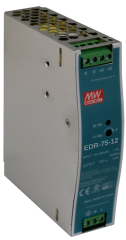 MeanWell 75W 12VDC 6,3A 90~264VAC Ray Montaj Güç Kaynağı