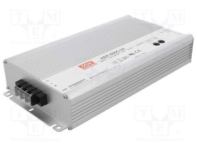 Mean Well HEP-600C-24 Akü Şarj Cihazı