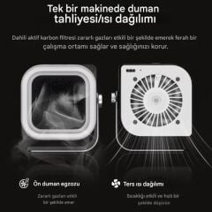 TBK F001 Masa Üstü Mini Duman Emici Çok Fonksiyonlu Fan