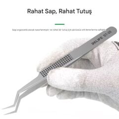 Relife St-20L Eğri Uçlu Hassas Cımbız