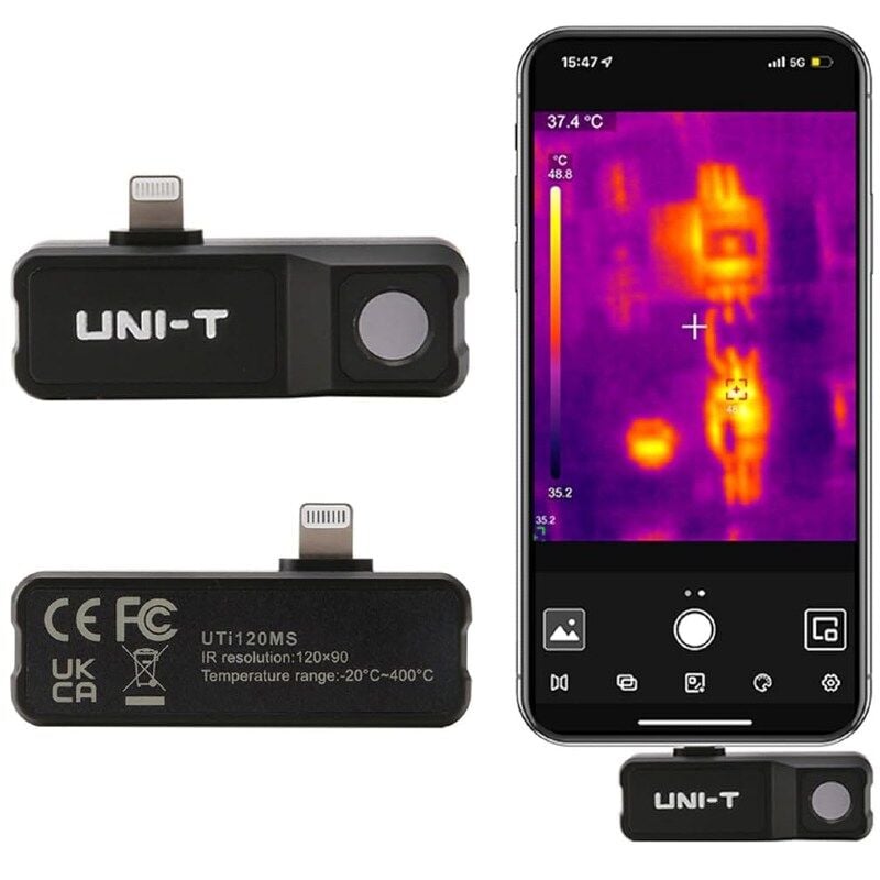 Unit UTi120MS 120×90 iPhone Telefon için Termal Kamera