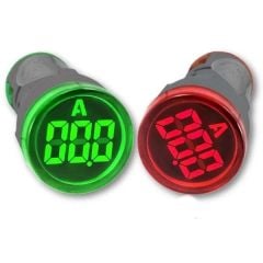 AD22 100A Dijital Ampermetre Göstergeli Led Sinyal Lambası