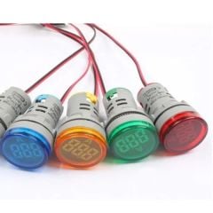 AD22 100A Dijital Ampermetre Göstergeli Led Sinyal Lambası